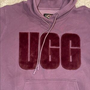 UGG Rey fluffy logo hoodie XL
